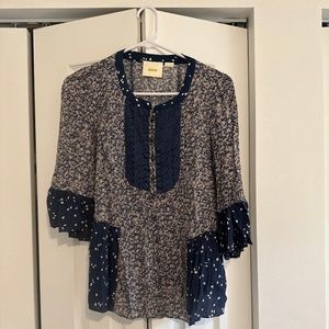 Anthropologie Peplum Blouse